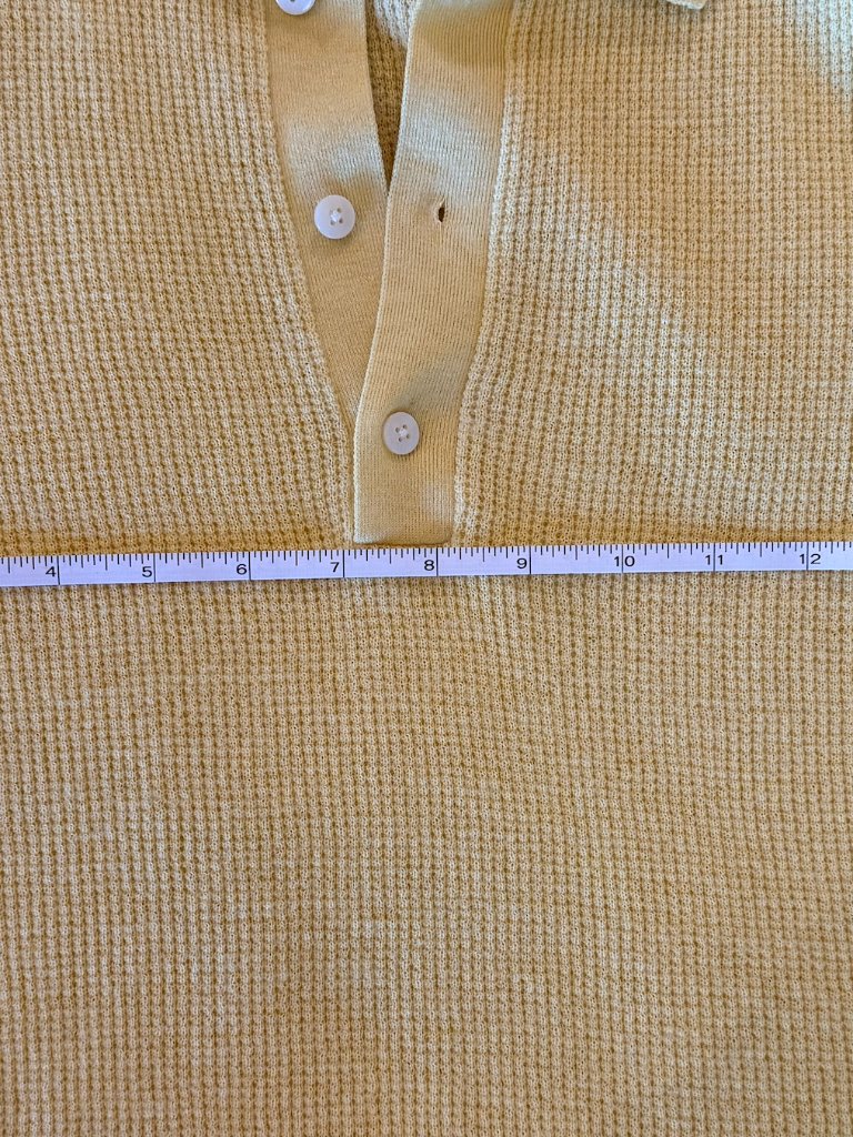 Guest In Residence, Cashmere Waffle Knit Polo Tee — image 4 of 8